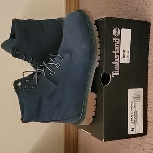 6Y Jade/DK Green 6" Limited Release Timberland Boots